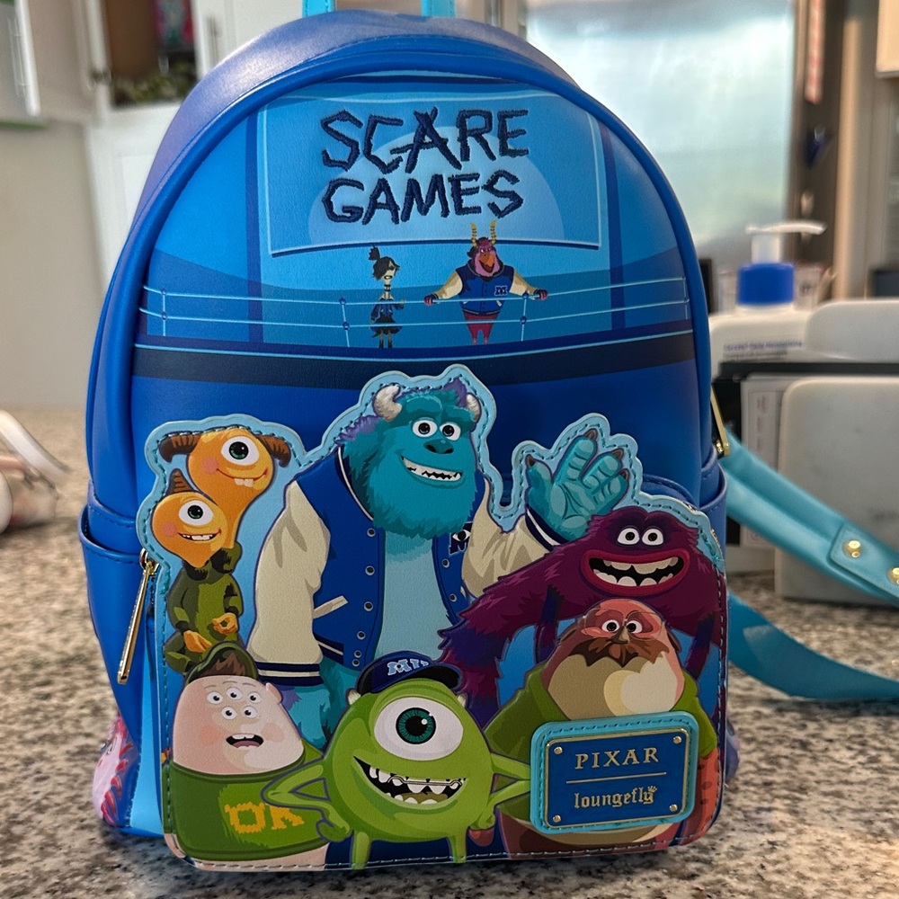 Loungefly Monsters University Blue Backpack